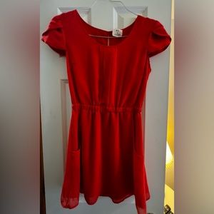 Urban Outfitters Orange/Red short dress